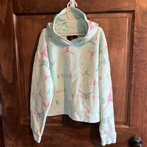 Youth Jordan’s cropped hooded sweatshirt size large
